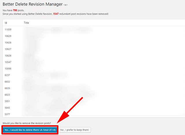 Better Delete Revision Manager