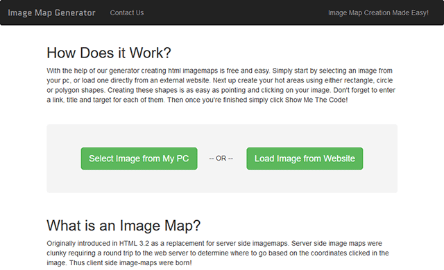 Free Online Image Map Generator