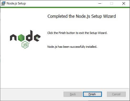 Node.jsのインストール完了！
